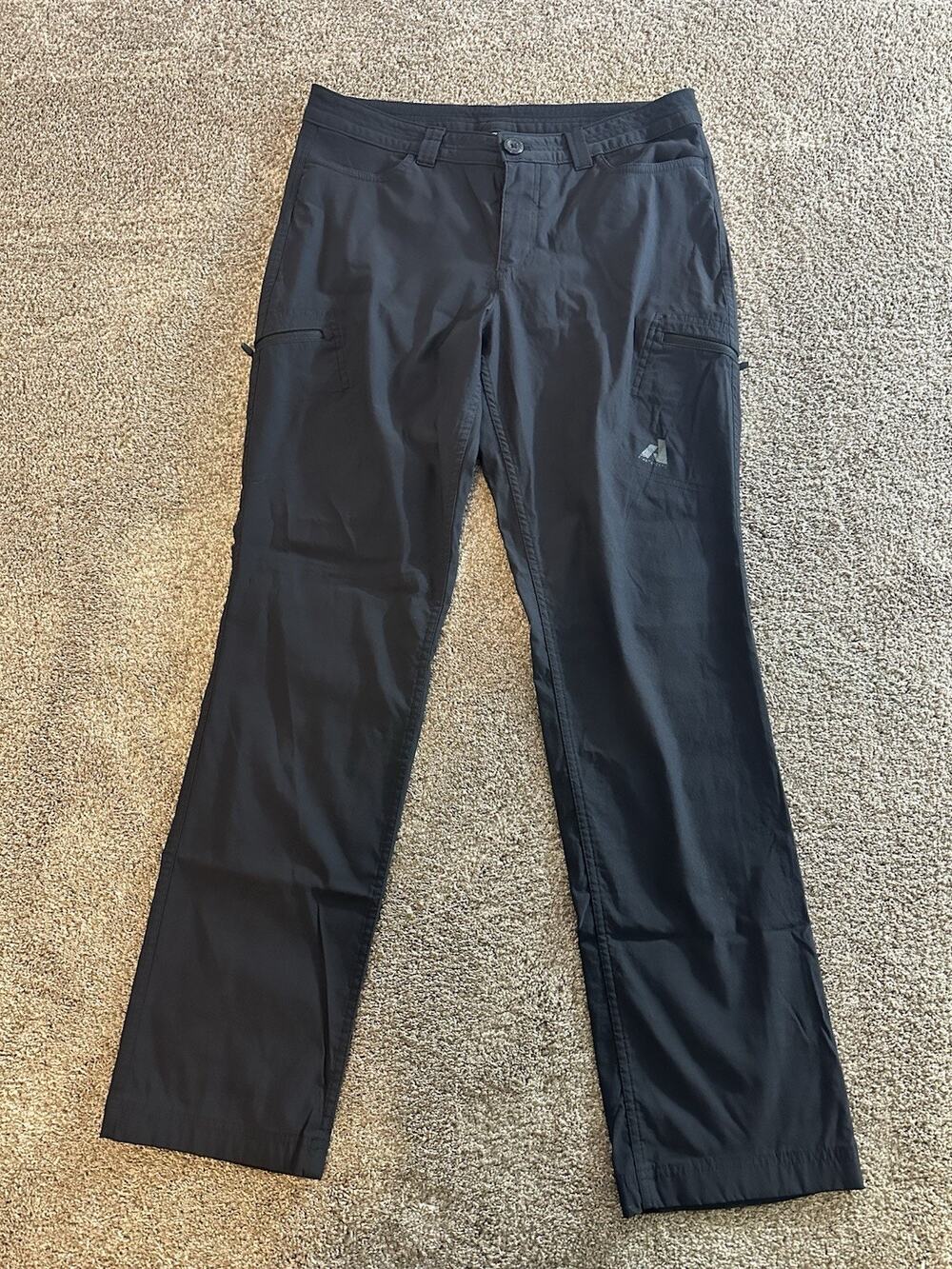 Eddie Bauer First Ascent Women's Guide Pants Black Size 10 Hiking Outdoor Zip